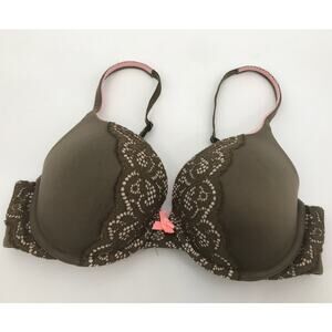 Victoria's Secret Body By Victoria Perfect Shape Padded Push Up Bra Size 34C